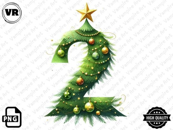 Download Holiday Typeface and Number Clipart PNG - Type Collection