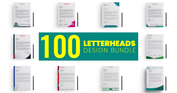 Download Letterheads Templates Design Bundle - Letterheads Collection