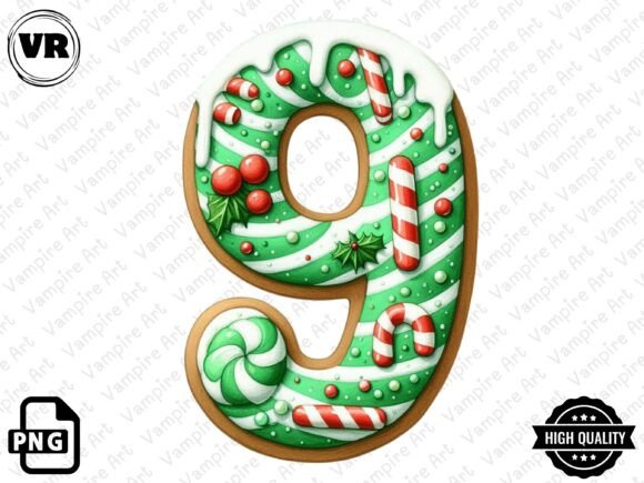 Download Holiday Typeface and Number Clipart PNG - Type Collection