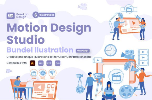 Download Illustration of Motion Design Studio - Illustration Collection