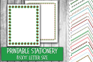 Download Christmas Stationery Digital Paper - Christmas Letterheads - Printable Paper - Letterheads Collection